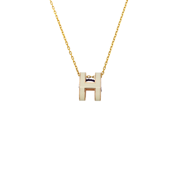 Pop H Metal Gold Necklace