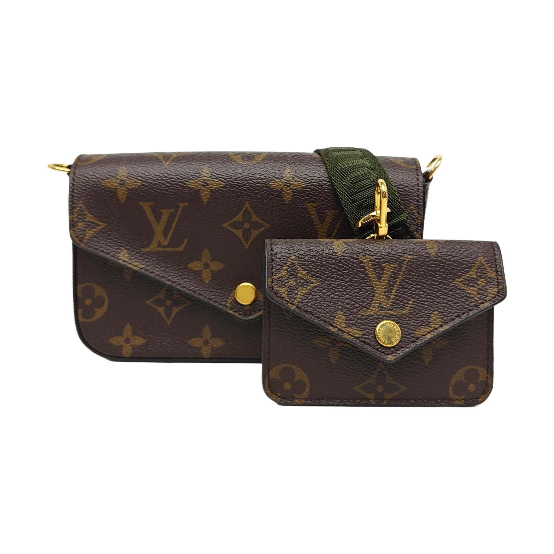 FÉLICIE Monogram Coated Canvas Brown