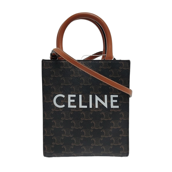 CABAS CELINE Mini Coated Canvas Brown