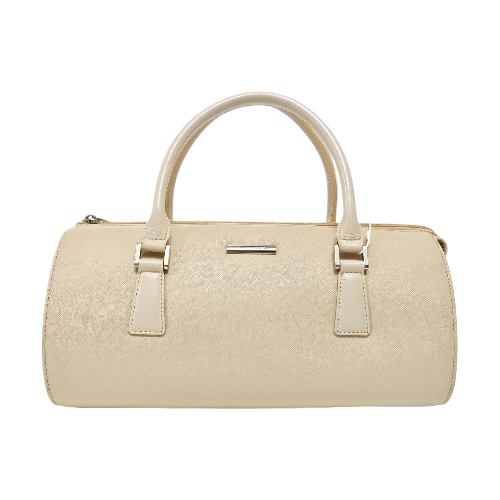Calfskin Top Handle Bag Beige