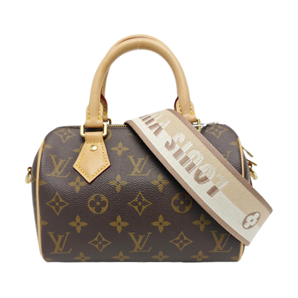 SPEEDY 20 Monogram Coated Canvas Brown