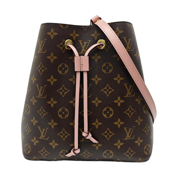 NÉONOÉ MM Monogram Coated Canvas Brown