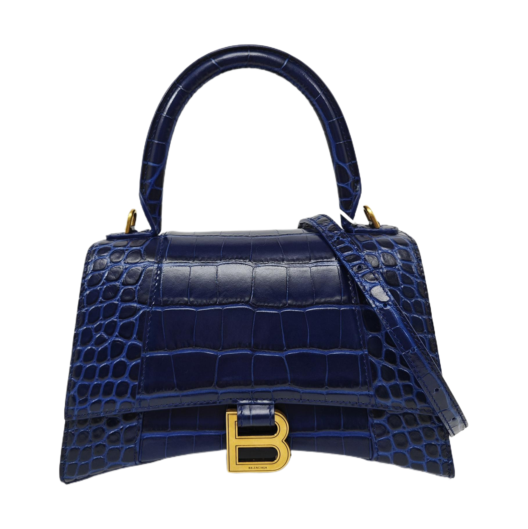Hourglass S Calfskin Blue