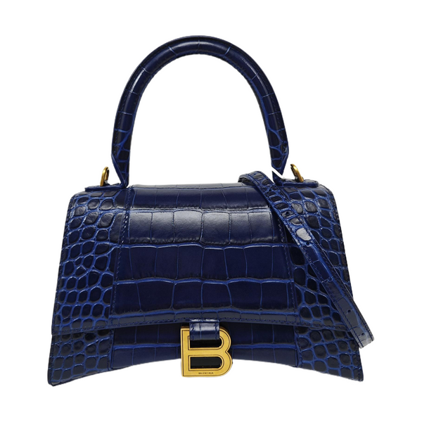 Hourglass S Calfskin Blue