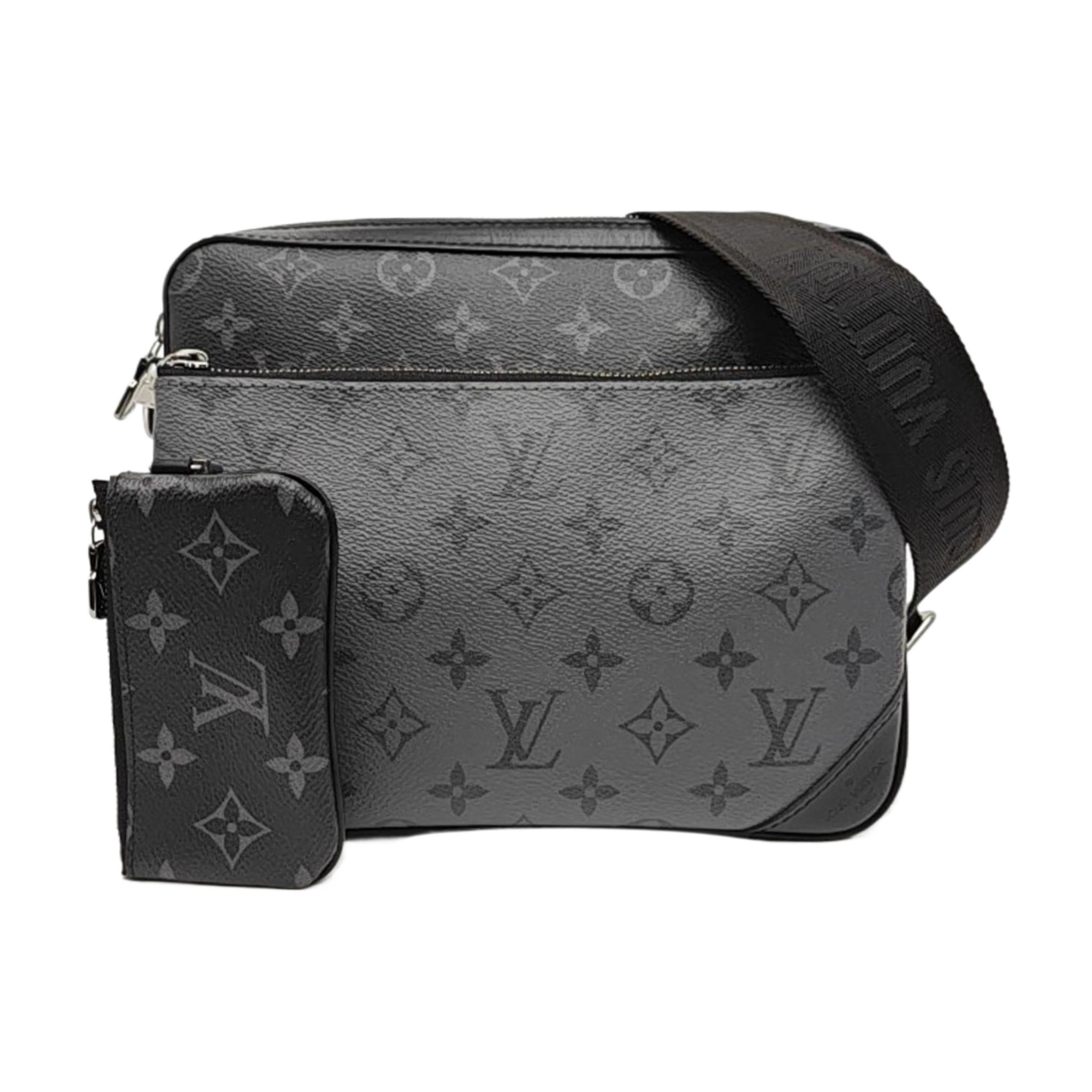 TRIO Monogram Coated Canvas Gray