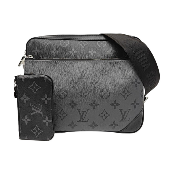 TRIO Monogram Coated Canvas Gray