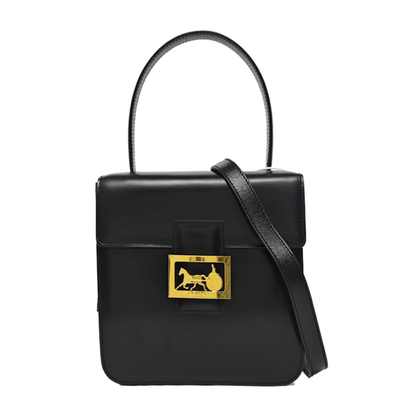 Leather Shoulder Bag Black