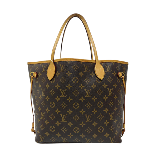 NEVERFULL MM Monogram Coated Canvas Brown