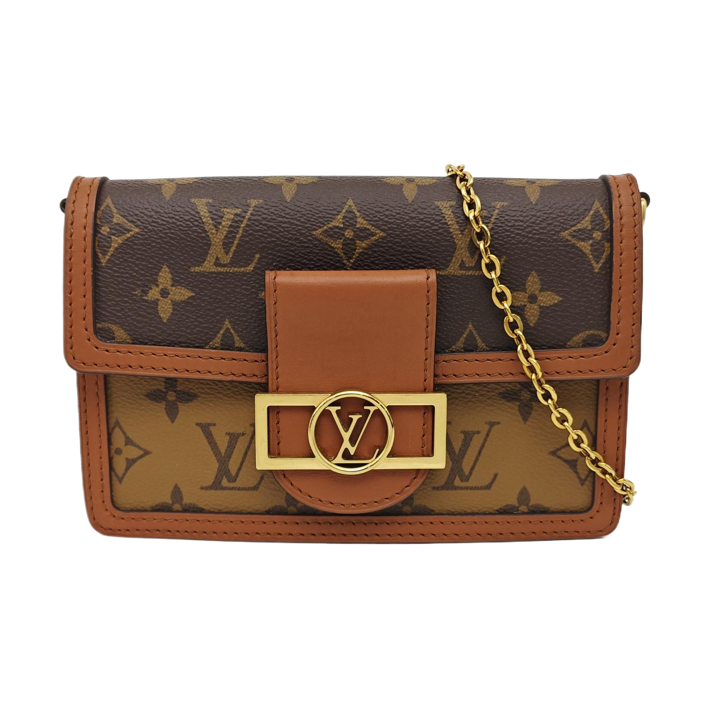 DAUPHINE WOC Monogram Coated Canvas Brown