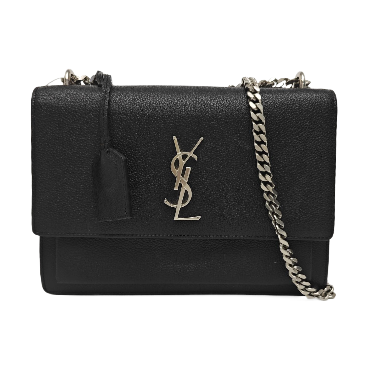 SUNSET Medium Calfskin Black