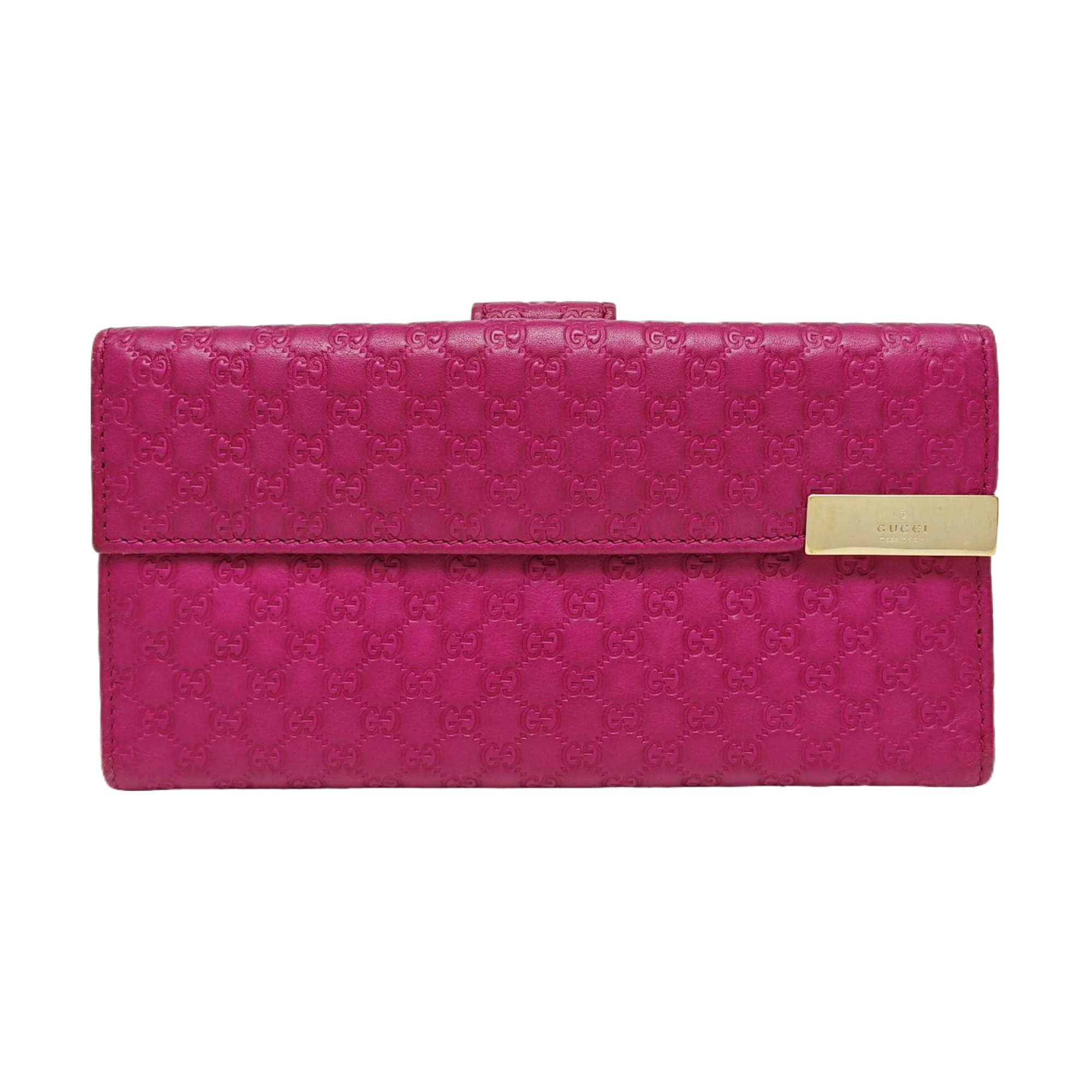 Monogram Calfskin Wallet Pink