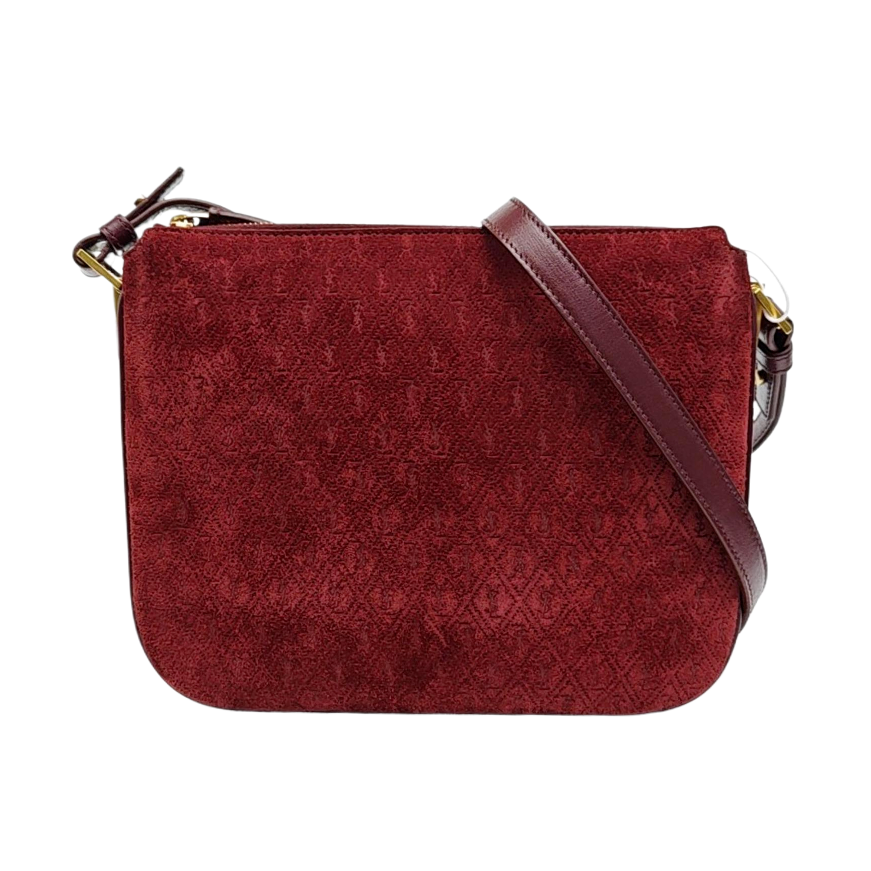 MONOGRAM ALL OVER Suede Red