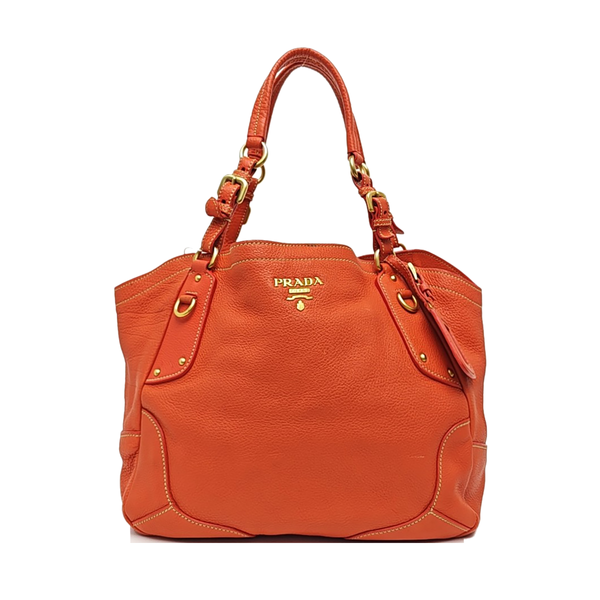 Calfskin Tote Bag Red