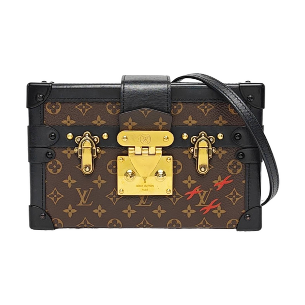 PETITE MALLE Monogram Coated Canvas Brown