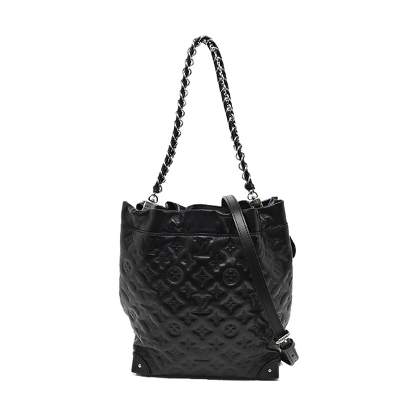 NOÉ TRUNK PM Monogram Lambskin Black