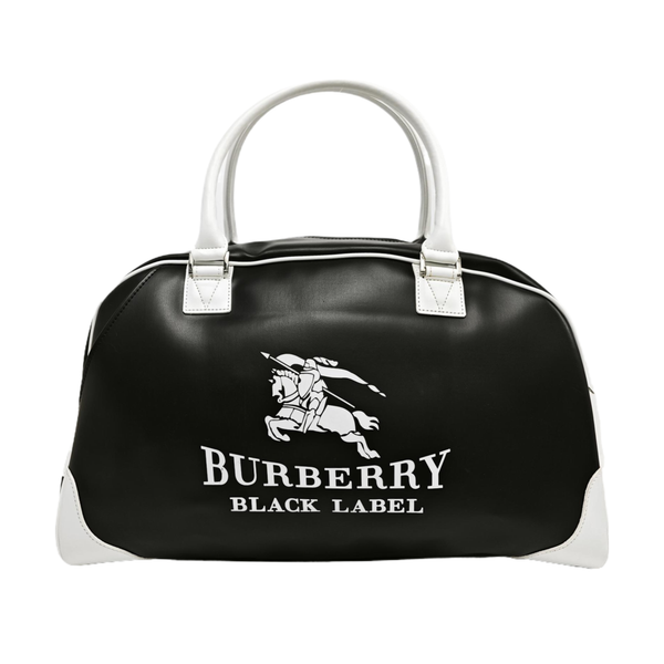Leather Top Handle Bag Black