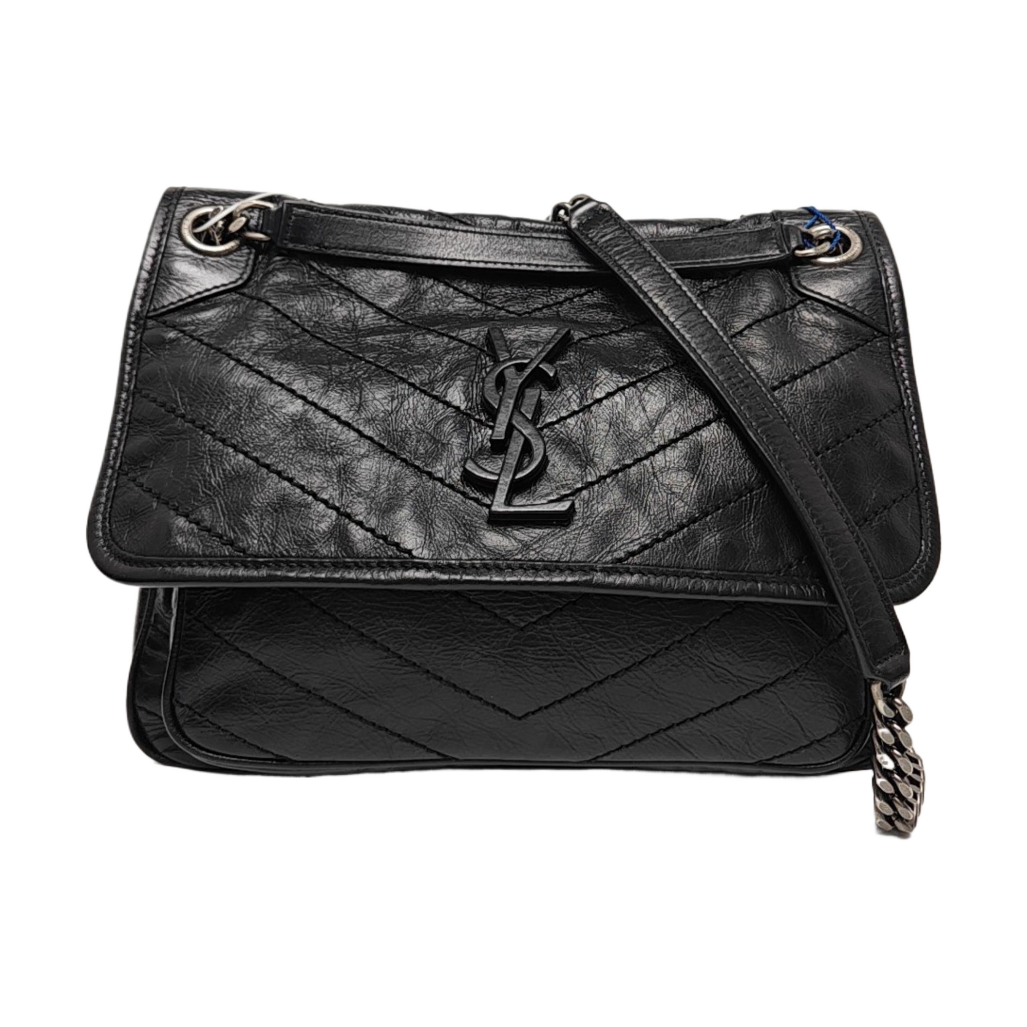 NIKI Medium Quilted Calfskin Black