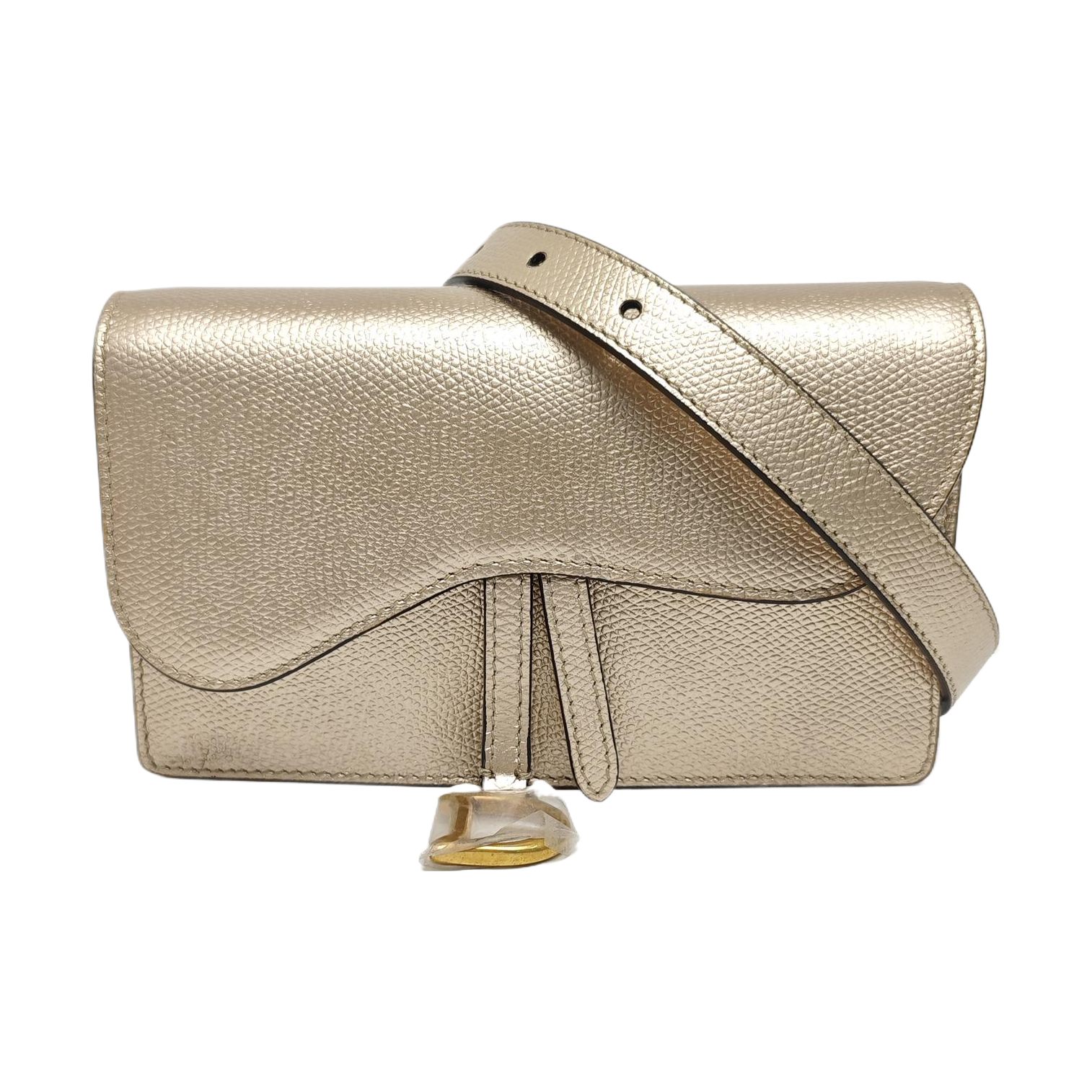 Saddle Mini Calfskin Beige