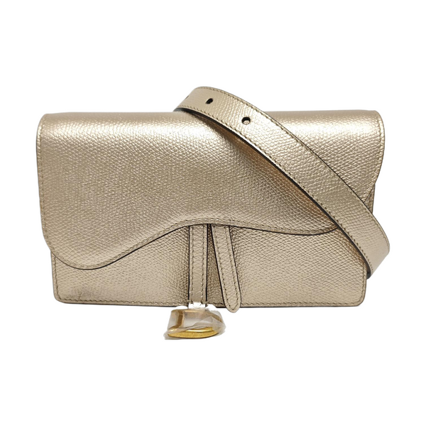 Saddle Mini Calfskin Beige