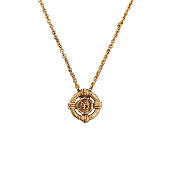 Petit CD Metal Gold Necklace