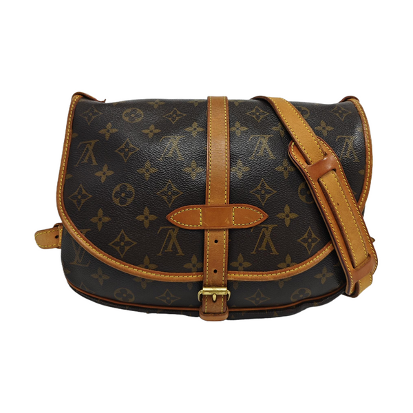 SAUMUR Monogram Coated Canvas Brown