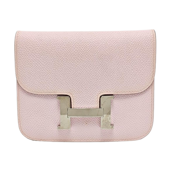 Constance Slim Epsom Pink Card Holder