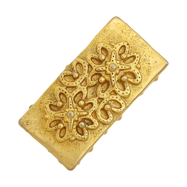 Metal Gold Brooch