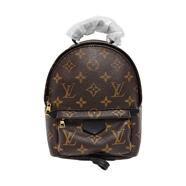 PALM SPRINGS Mini Monogram Coated Canvas Brown