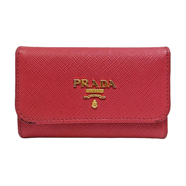 Calfskin Key Pouch Red