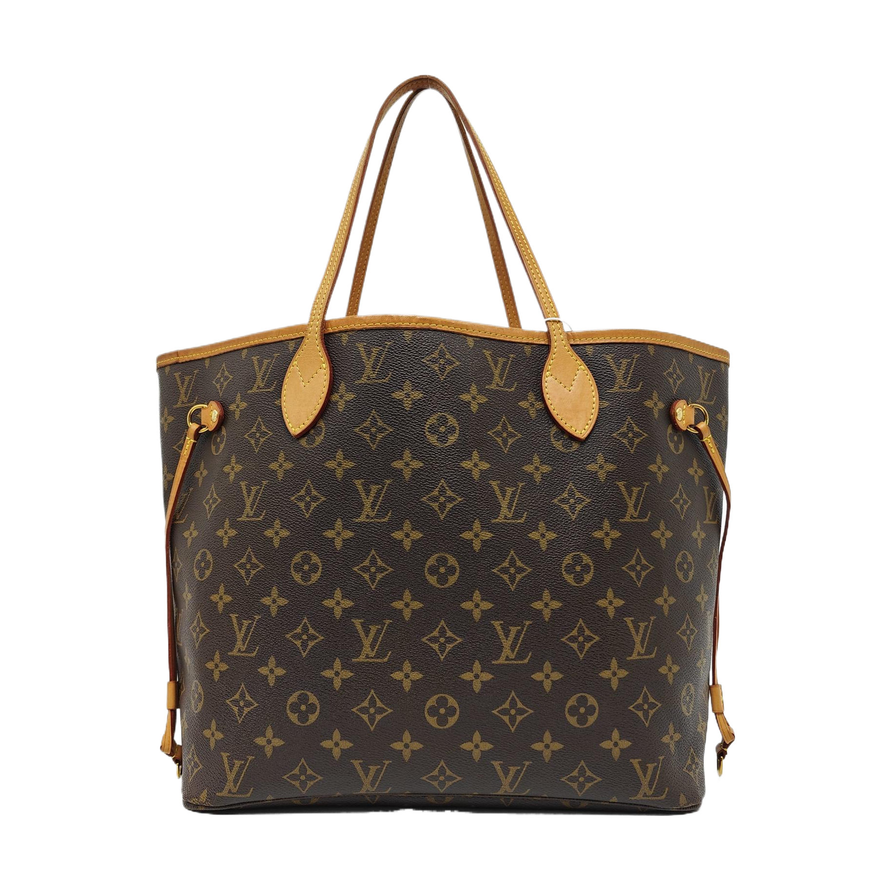 NEVERFULL MM Monogram Coated Canvas Brown