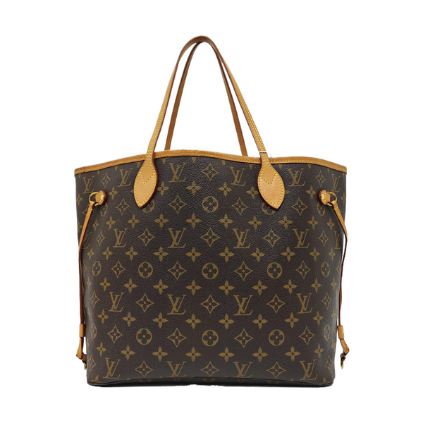 NEVERFULL MM Monogram Coated Canvas Brown