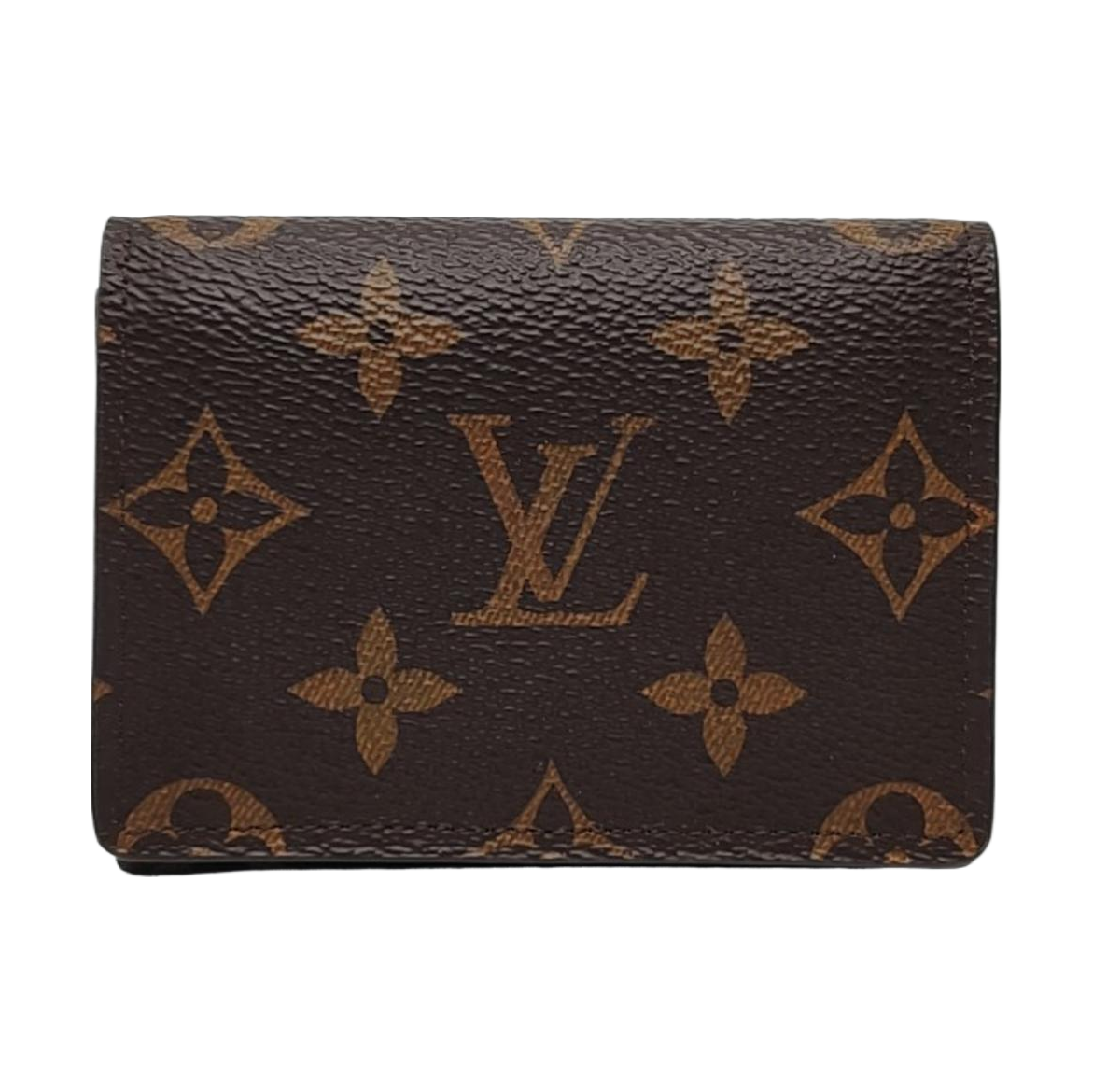 ENVELOPPE Monogram Coated Canvas Brown Card Holder