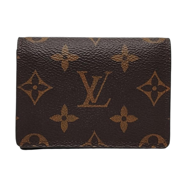 ENVELOPPE Monogram Coated Canvas Brown Card Holder