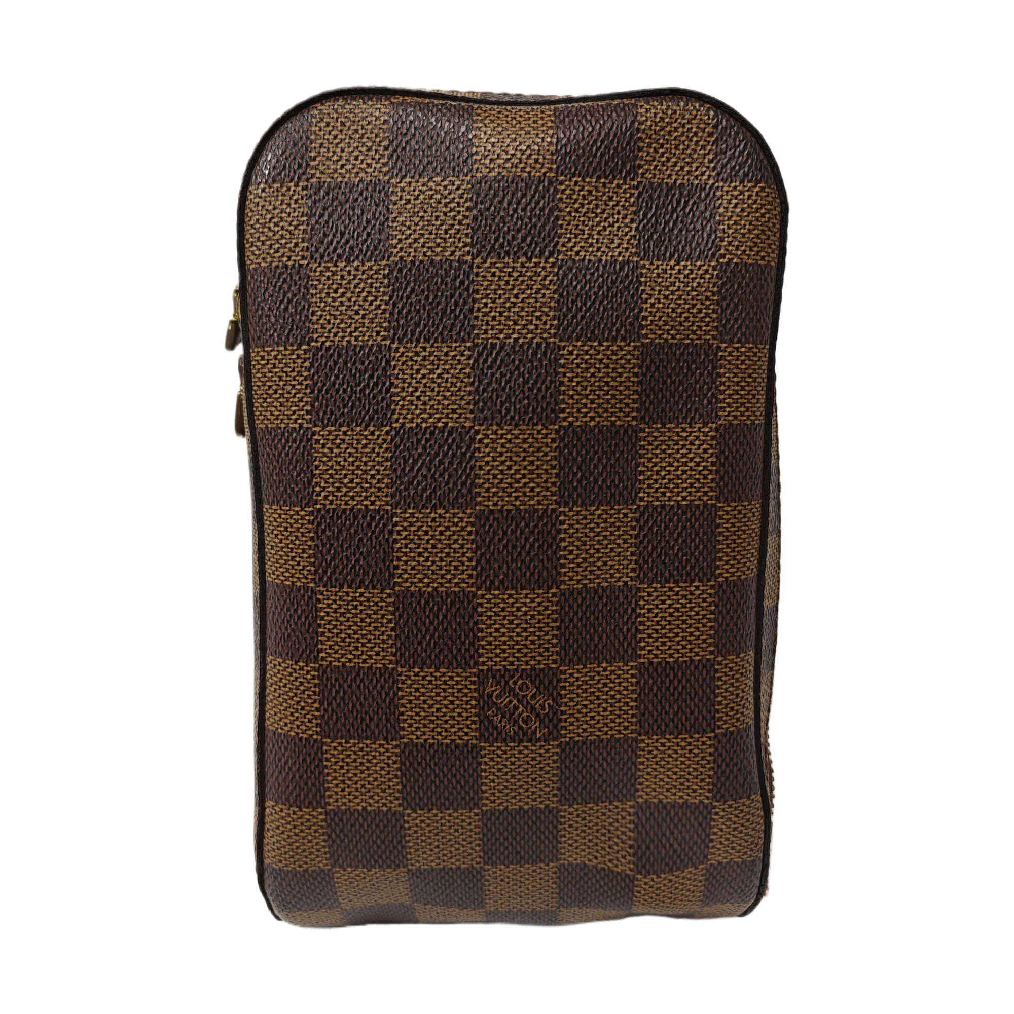 GÉRONIMOS Damier Ebene Coated Canvas Brown