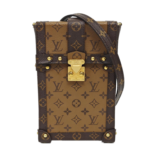 TRUNK Monogram Coated Canvas Brown