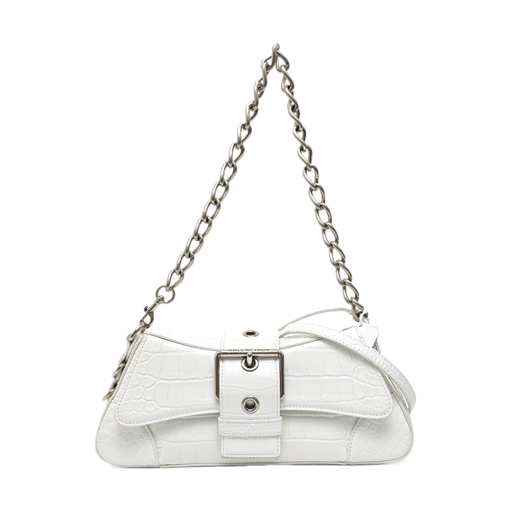 Calfskin Shoulder Bag White