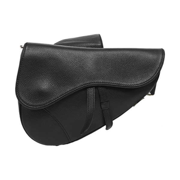 Saddle Medium Calfskin Black