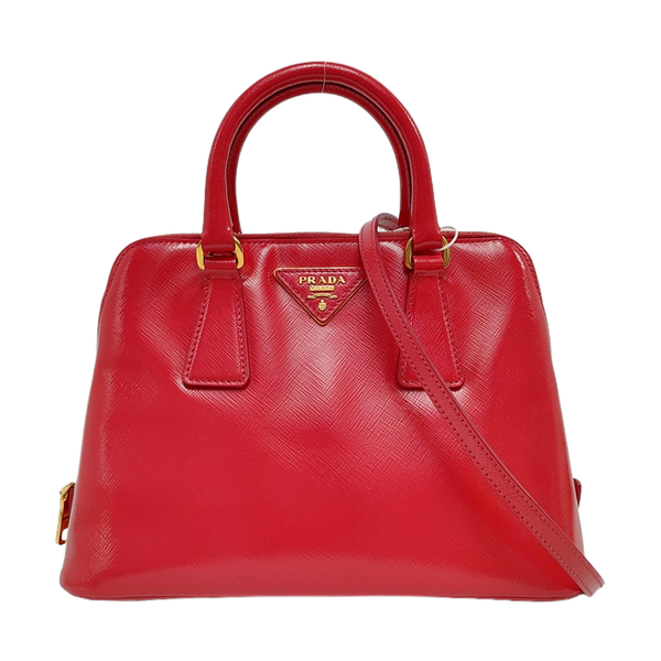 Authenticated pre-owned  Promenade Small Saffiano Calfskin Red - Shoulder Bag at Looply