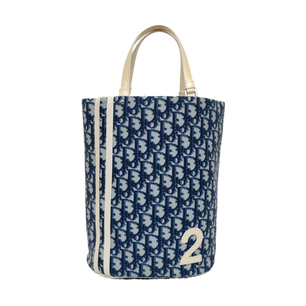 Oblique Coated Canvas Blue