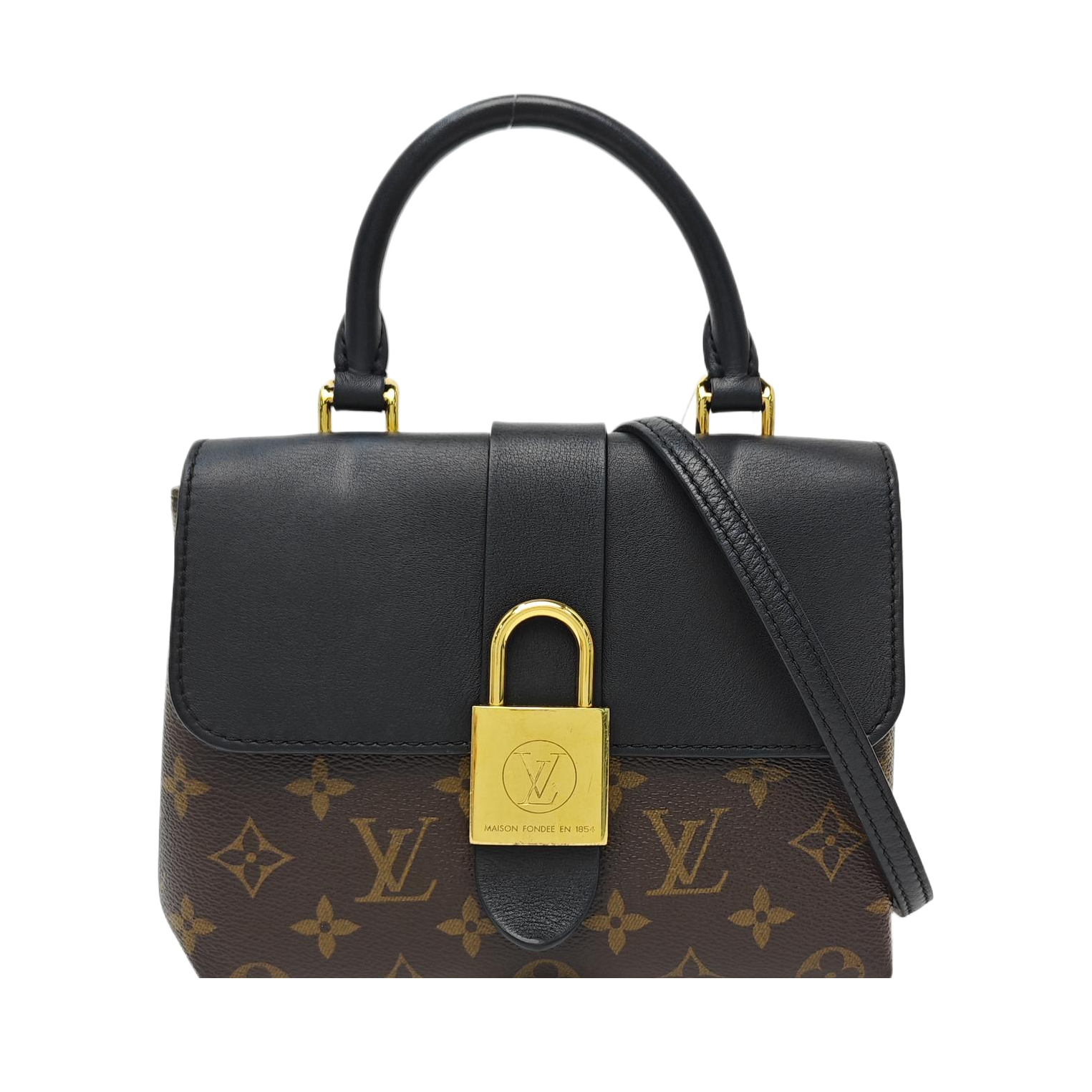LOCKY BB Monogram Coated Canvas Brown