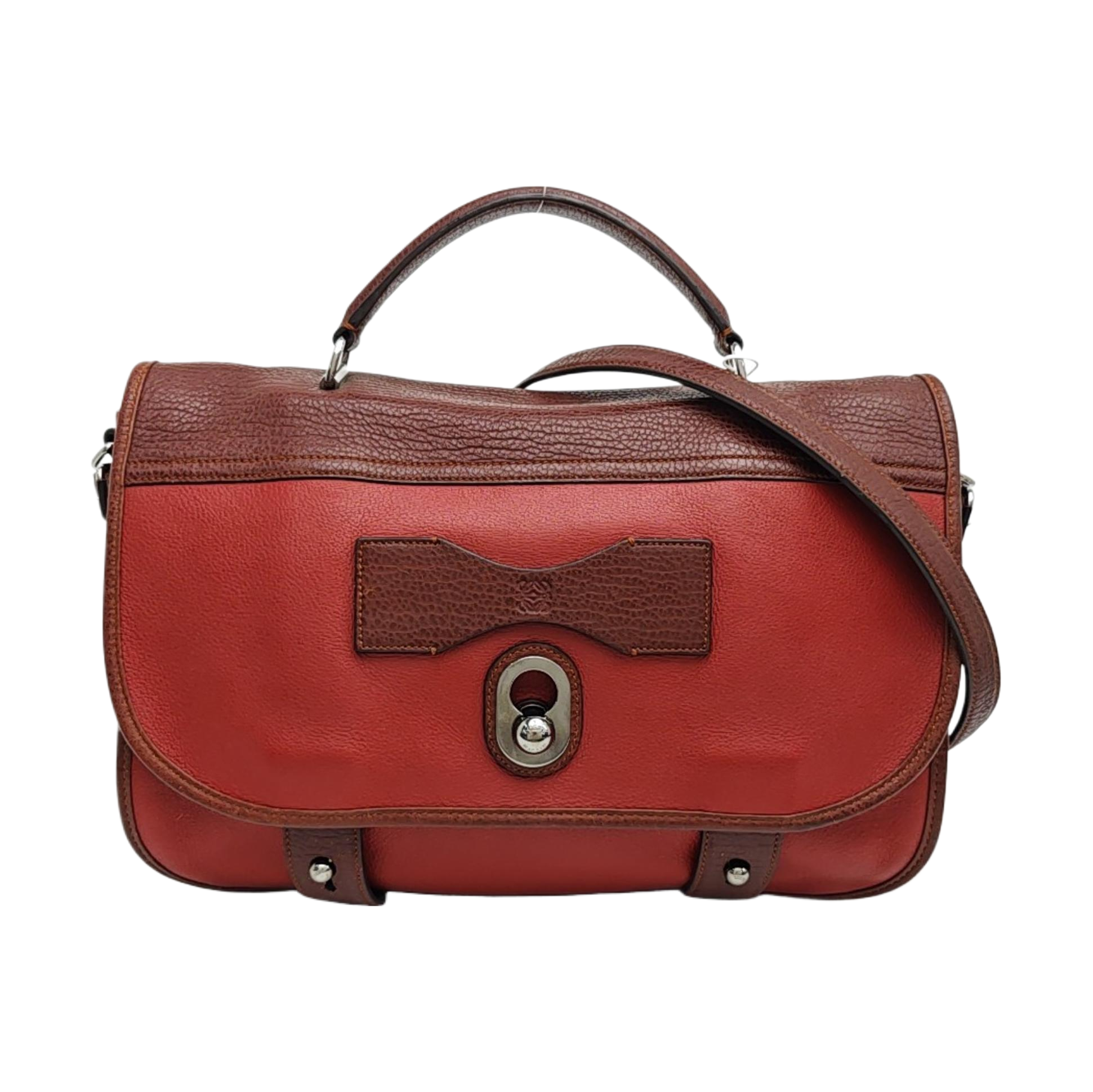 Calfskin Shoulder Bag Red