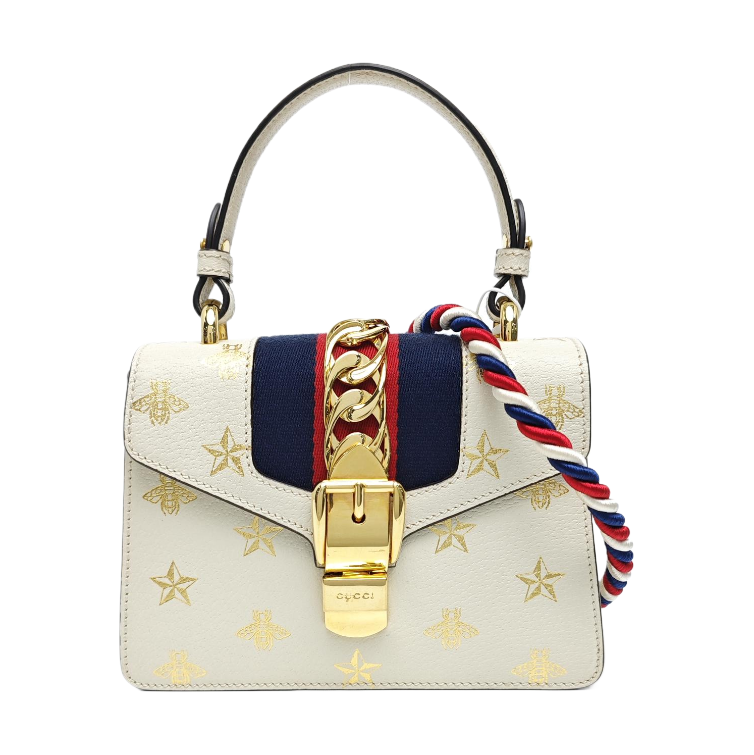 Sylvie Mini Calfskin White