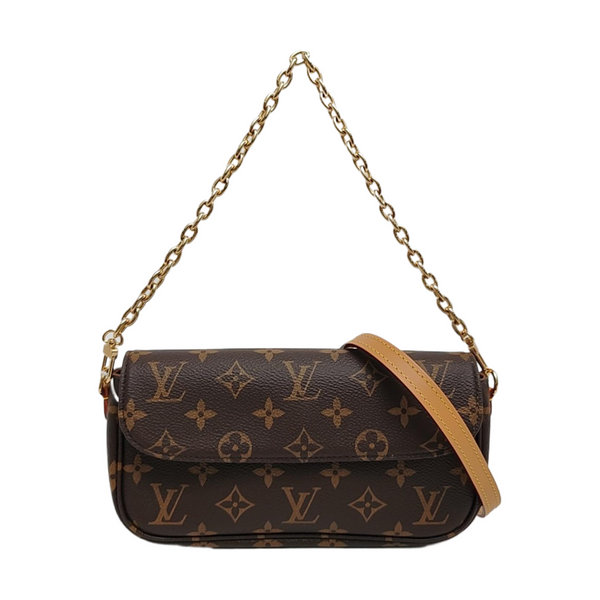 IVY Monogram Coated Canvas Brown