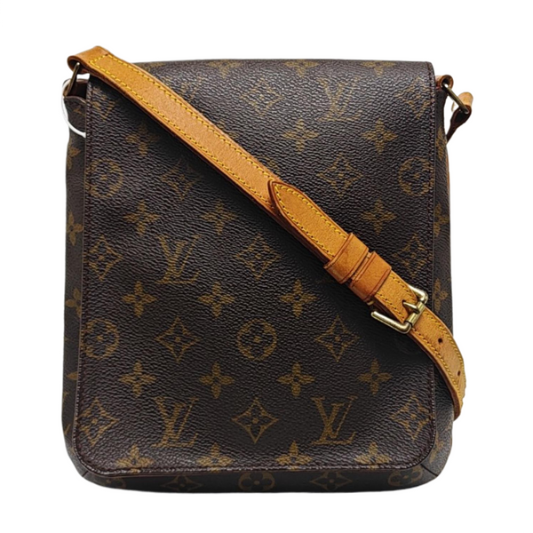 MUSETTE TANGO Monogram Coated Canvas Brown