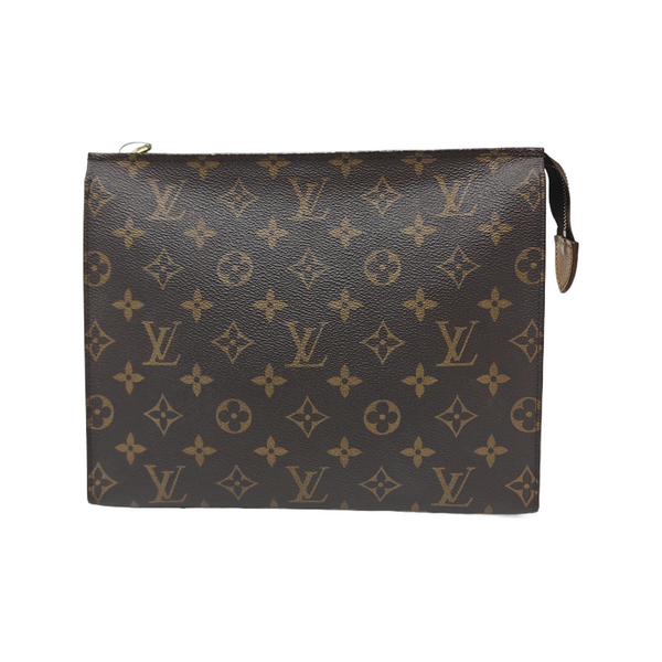 TOILET POCKET 26 Monogram Coated Canvas Brown