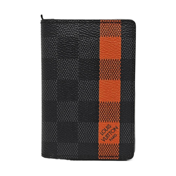 Damier Graphite Coated Canvas Wallet Gray