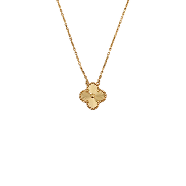 Vintage Alhambra 18k Gold Necklace