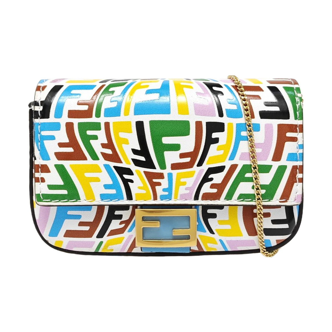 Baguette Nano Calfskin Multicolor
