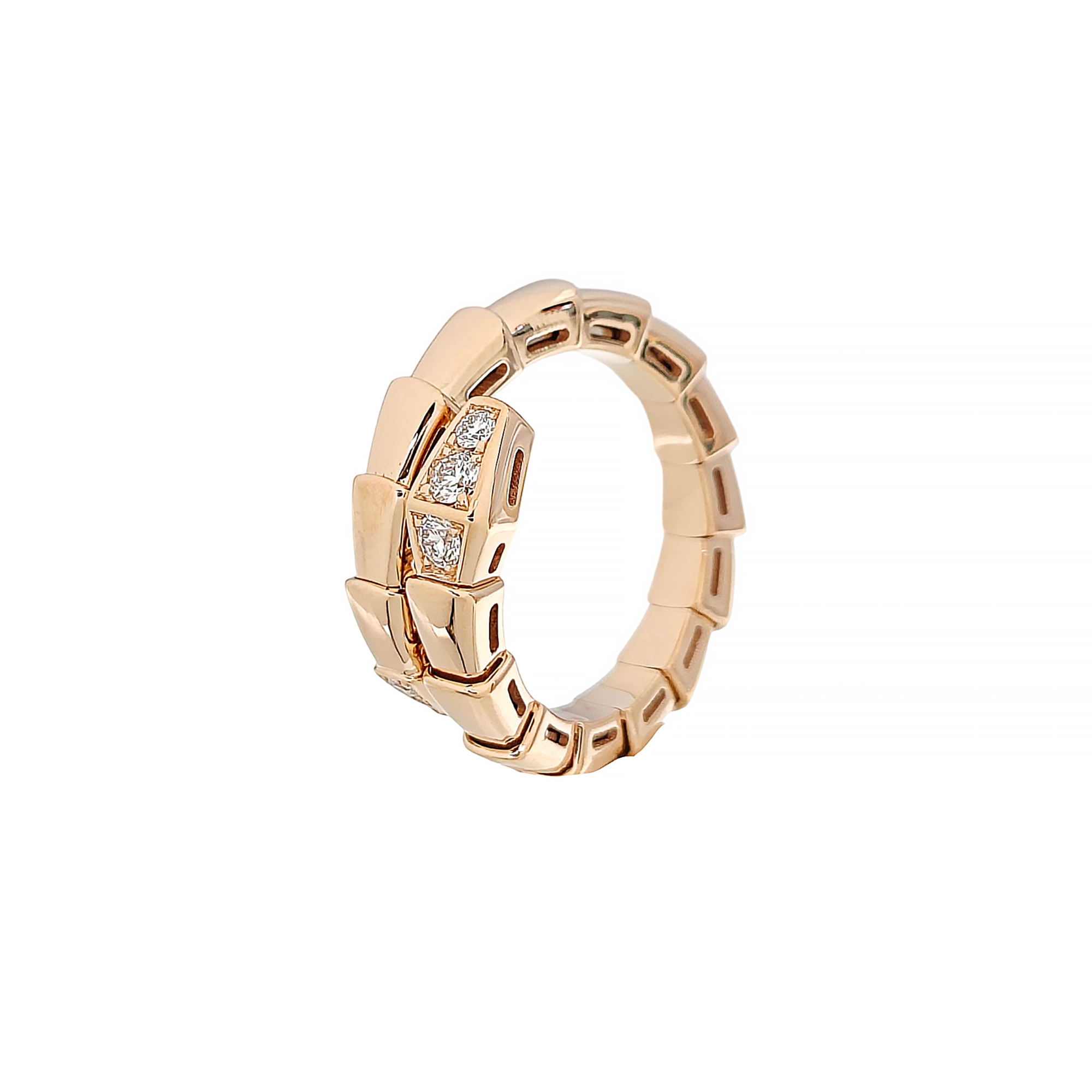 Anillo SERPENTI Oro Rosa de 18k EU 48