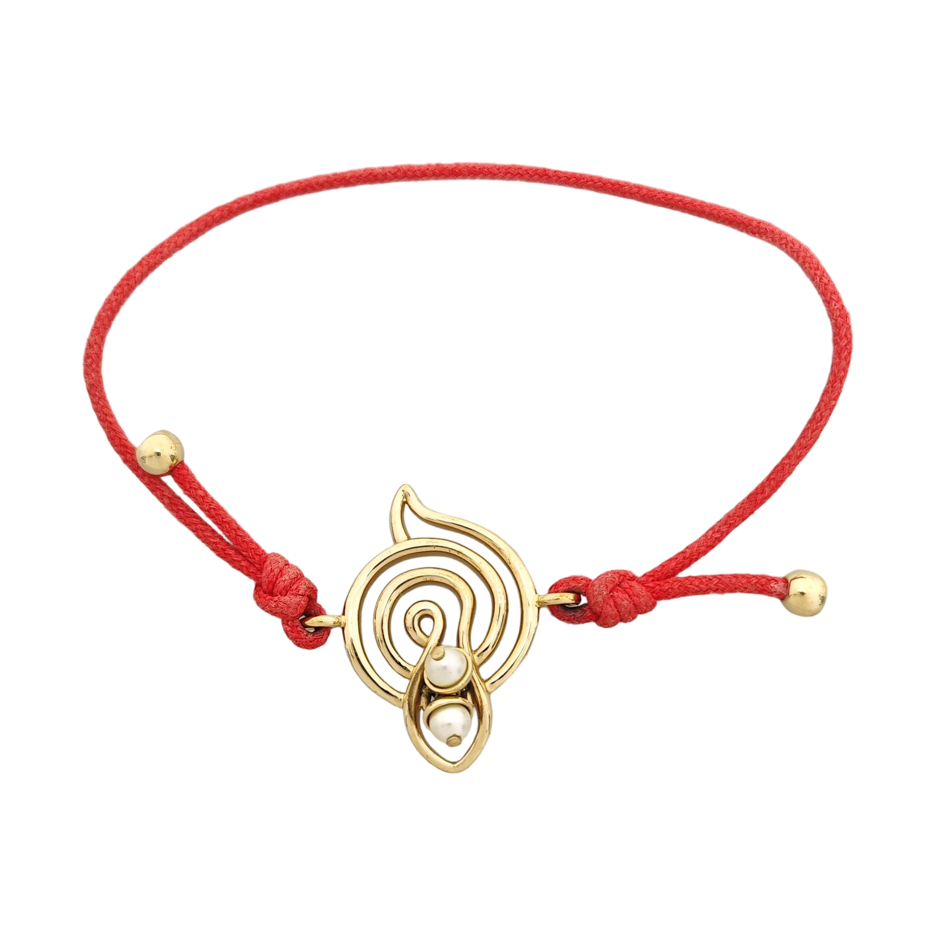 Oui Fabric Red Bracelet